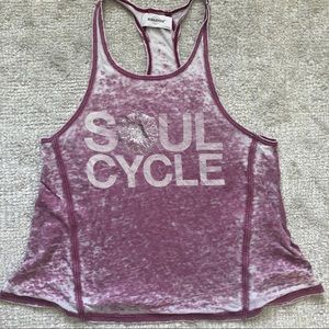 SoulCycle pink tank top